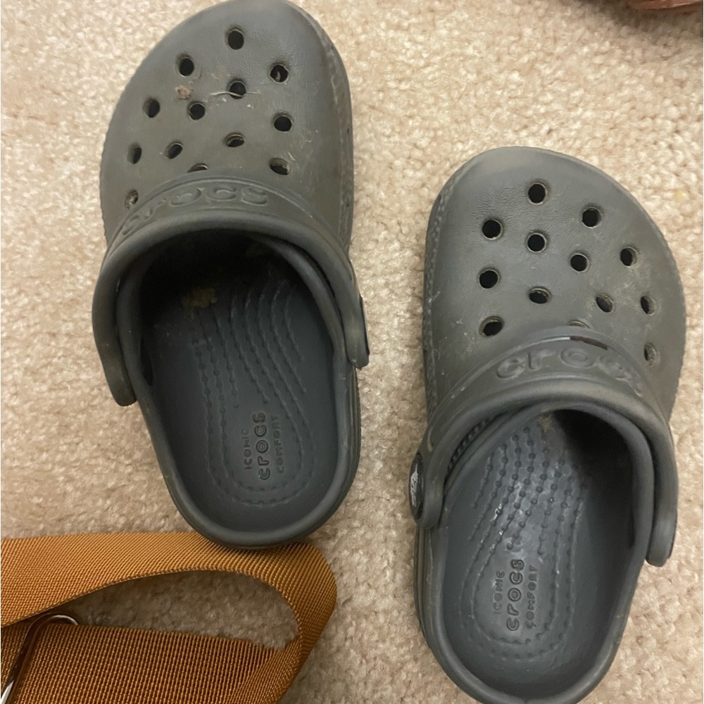 Grey crocs